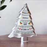 AUNT Gift Christmas Acrylic Christmas Tree Gift For Her