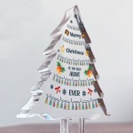 AUNT Gift Christmas Acrylic Christmas Tree Gift For Her