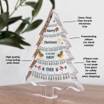 Daddy Gift Christmas Acrylic Christmas Tree Gift For Him