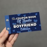 Boyfriend Coupon Book Novelty Gift For Him Couples Christmas