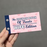 Wife Coupon Book Novelty Gift For Her Couples Christmas 