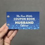 Husband Coupon Book Gift for Him, Anniversary Birthday Present