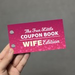 Wife Coupon Book Gift For Christmas Birthday Anniversary