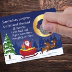 Naughty or Nice Christmas Scratch Card Scratch To Reveal