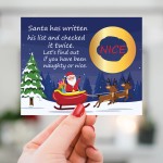 Naughty or Nice Christmas Scratch Card Scratch To Reveal