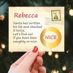 Christmas Scratch Card Naughty or Nice Scratch To Reveal 