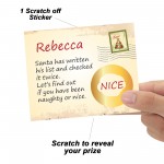 Christmas Scratch Card Naughty or Nice Scratch To Reveal 