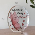 Inspirational Gift Best Friend Gift Plaque Lucky To Have You