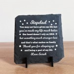 Step Dad Gift from Stepchildren Slate Plaque Stepdad Birthday