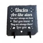 Uncle Gifts from Niece Nephew Slate Plaque Uncle Birthday Gifts 