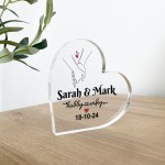 Personalised Wedding Anniversary Plaque Presents Husband Wife