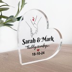 Personalised Wedding Anniversary Plaque Presents Husband Wife