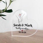 Personalised Wedding Anniversary Plaque Presents Husband Wife