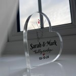 Personalised Wedding Anniversary Plaque Presents Husband Wife