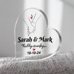 Personalised Wedding Anniversary Plaque Presents Husband Wife