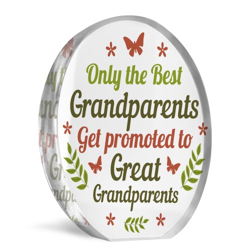 Baby Announcement Grandparents To Great Grandparent Gift Acrylic