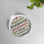 Baby Announcement Grandparents To Great Grandparent Gift Acrylic