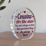 Cousin Gifts For Christmas Birthday, Cousin Acrylic Plaque Keeps