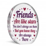 Friend Gifts For Christmas Birthday, Friendship Acrylic Plaque