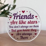 Friend Gifts For Christmas Birthday, Friendship Acrylic Plaque