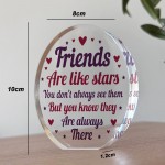 Friend Gifts For Christmas Birthday, Friendship Acrylic Plaque