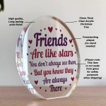 Friend Gifts For Christmas Birthday, Friendship Acrylic Plaque