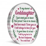 Goddaughter Gifts From Godparents Goddaughter Acrylic Plaque