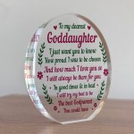 Goddaughter Gifts From Godparents Goddaughter Acrylic Plaque