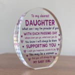 Daughter Gift From Mum and Dad Daughter Plaque Christmas Gift