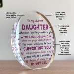 Daughter Gift From Mum and Dad Daughter Plaque Christmas Gift