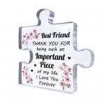 Best Friend Gifts Acrylic Puzzle Piece Friendship Gifts From Bes