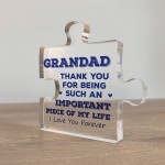 Thank You Gift For Grandad Birthday Christmas Important Piece