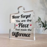 Gifts for Colleagues Women Friend Puzzle Piece Acrylic Plaque