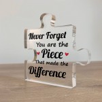 Gifts for Colleagues Women Friend Puzzle Piece Acrylic Plaque