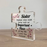 Sister Gifts Acrylic Puzzle Piece Best Sister Gifts from Sister