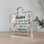 Gifts For Sister Acrylic Puzzle Piece Best Sister Gifts