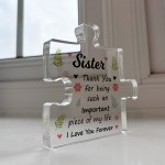 Gifts For Sister Acrylic Puzzle Piece Best Sister Gifts