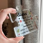 Gifts For Sister Acrylic Puzzle Piece Best Sister Gifts