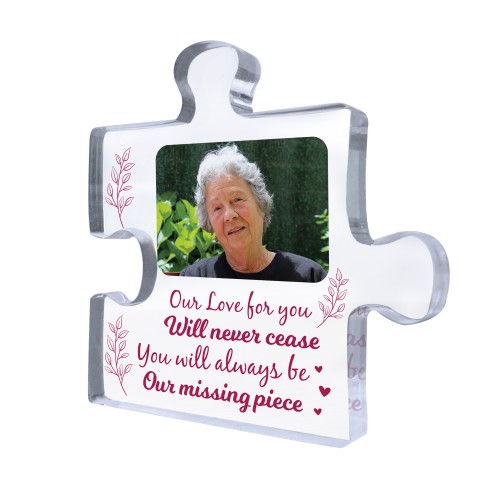 Personalised Memorial Plaque Puzzle Piece Plaque Missing Piece M