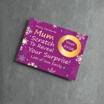 Personalised Mum Christmas Scratch Reveal Card Surprise Gifts