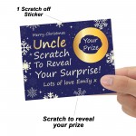 Personalised Uncle Christmas Scratch Reveal Card Surprise