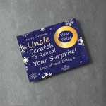 Personalised Uncle Christmas Scratch Reveal Card Surprise