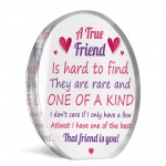 TRUE FRIEND GIFT Acrylic Plaque Friendship Gift Christmas