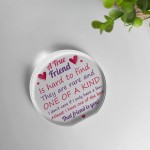 TRUE FRIEND GIFT Acrylic Plaque Friendship Gift Christmas