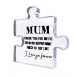 Special Mum Gift For Birthday Christmas Puzzle Piece Thank You