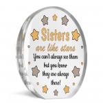 Sister Plaque Acrylic Sign Thank You Gift For Sister Birthday