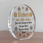 Sister Plaque Acrylic Sign Thank You Gift For Sister Birthday