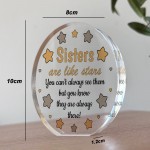 Sister Plaque Acrylic Sign Thank You Gift For Sister Birthday