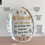 Sister Plaque Acrylic Sign Thank You Gift For Sister Birthday