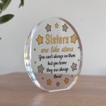 Sister Plaque Acrylic Sign Thank You Gift For Sister Birthday